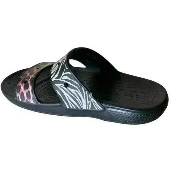 Crocs Classic Animal Remix Two-Strap Slide Sandals Men's Size 14 Shoes NEW - Picture 4 of 16